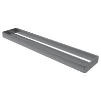 Handdoek rek Haceka Aline | Wandmontage | Aluminium | Vierkant | Zwart mat