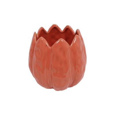 Bloempot tulp donker roze 12x12x13cm
