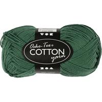 Creativ Company Katoengaren, donkergroen, 50gr, 170m