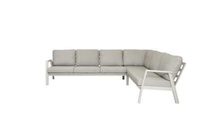 Qopps Okios hoek loungeset 2 + 3 latte light.