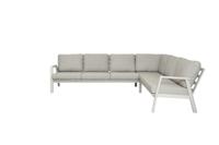 Qopps Okios hoek loungeset 2 + 3 latte light.