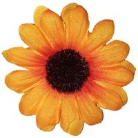 Zonnebloem verkleed broche speldje - dia 5 cm - haarbloem - verkleed accessoires Zonnebloem verkleed broche speldje - dia 5 cm - haarbloem - verkleed accessoires
