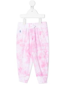 POLO RALPH LAUREN KIDS pantalon de jogging à imprimé tie-dye - Rose