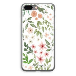 Botanical sweet flower heaven: iPhone 8 Plus Transparant Hoesje