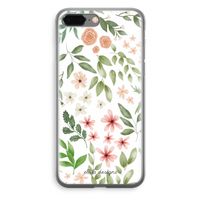 Botanical sweet flower heaven: iPhone 8 Plus Transparant Hoesje