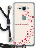 Kusjes: Sony Xperia XZ2 Compact Transparant Hoesje met koord
