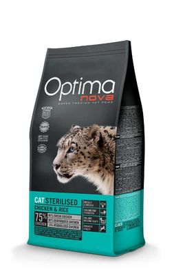 Optimanova kat gesteriliseerd kip en rijst 8kg