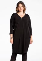 Yoek Jurk met knoop | Zwart | Maat 42/44