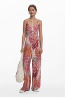 Lange Boho-jumpsuit - RED - L - thumbnail