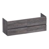 Brauer Joy - Onderkast - 140 cm - met 4 Softclose Lades Greeploos en 2 Sifon Uitsparingen - Driftwood