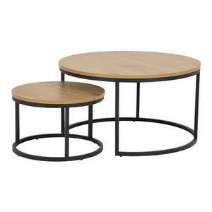 by fonQ Lowen Salontafel Set van 2 - Bruin