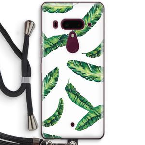 Lange bladeren: HTC U12+ Transparant Hoesje met koord