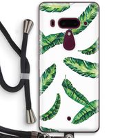 Lange bladeren: HTC U12+ Transparant Hoesje met koord