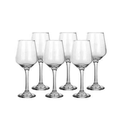 Set wijnglazen Home ESPRIT Transparant Kristal 265 ml (6 Stuks)