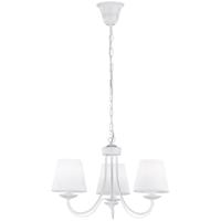 LED Hanglamp 3-lichts Rond Mat Wit Aluminium met E14 Fitting