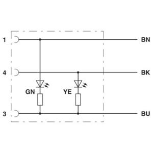 Phoenix Contact 1505326 Sensor/actuator aansluitkabel Aantal polen: 3 5.00 m 1 stuk(s)