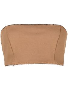 STAUD haut bandeau crop - Marron