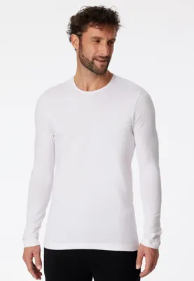 Heren ondershirt lange mouw - 95/5 - Katoenen shirt lange mouw - Ronde hals