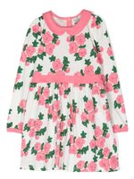 Mini Rodini robe à fleurs - Blanc