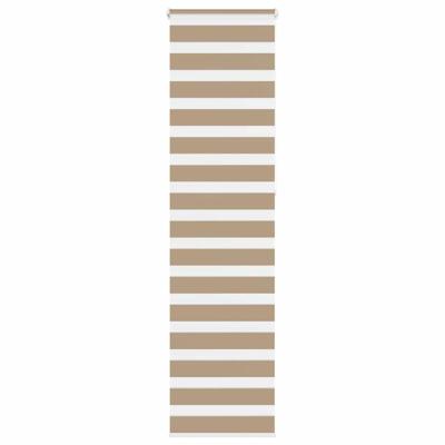 VidaXL Zebra blind 55x230 cm stofbreedte 50,9 cm polyester zandbruin