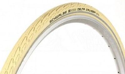 Schwalbe delta cruiser plus creme 28x1.40 37-622 reflectie