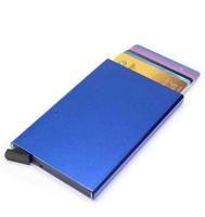 Figuretta - Cardholder blauw metallic Aluminium