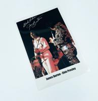 Elvis Presley & James Burton - Originele Gesigneerde Livefoto