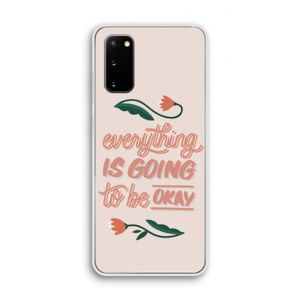 Optimistic flower girl: Samsung Galaxy S20 Transparant Hoesje