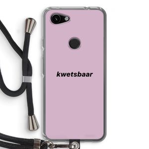 kwetsbaar: Pixel 3a Transparant Hoesje met koord