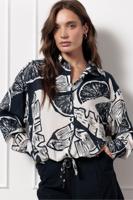 Studio Anneloes Dio Orange Blouse 13016 Blouse 1169 Off White/dark Blue