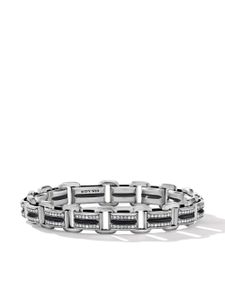 David Yurman bracelet Deco pavé de diamants - Argent