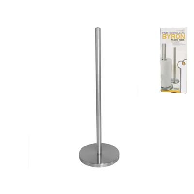 Gerimport Keukenrollen houder - rvs - zilverkleurig - H45 cm - luxe tafel model