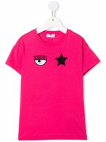 Chiara Ferragni Kids t-shirt à logo imprimé - Rose - thumbnail