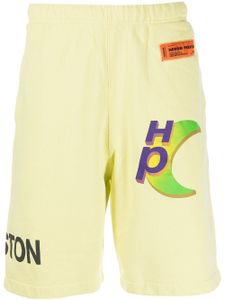 Heron Preston short de sport à logo imprimé - Jaune