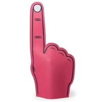 Foam Hand met Wijzende Vinger - Rood - 25 x 50 cm - Schuimrubber - Supportershand