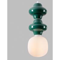 Lyora HanglampClio M groen keramiek met wit glas - 9009112