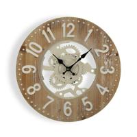Muurklok Versa 40 x 4,5 x 40 cm Metaal Hout MDF