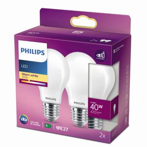 Philips 4,5W - E27 - 2700K - 470 lumen set van 2 929001242967