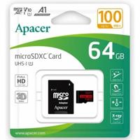 Micro SD kaart met adapter Apacer XC UHS 1 64 GB