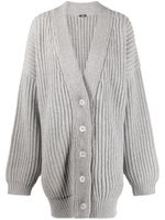 ASPESI cardigan oversize en maille épaisse - Gris