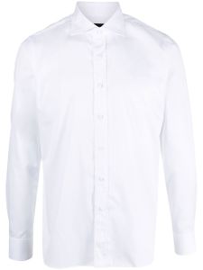 Tagliatore chemise en coton à col italien - Blanc