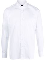 Tagliatore chemise en coton à col italien - Blanc