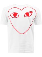 Comme Des Garçons Play t-shirt à imprimé cœur - Blanc