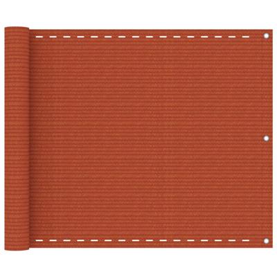 VidaXL Balkonscherm 75x500 cm hdpe oranje