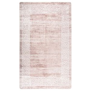 Vloerkleed wasbaar anti-slip 120x180 cm beige