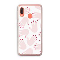 Hands pink: Samsung Galaxy A20e Transparant Hoesje