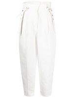 3.1 Phillip Lim pantalon court à taille froncée - Blanc