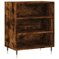 vidaXL Dressoir 57x35x70 cm bewerkt hout gerookt eikenkleurig - thumbnail