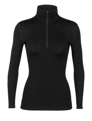 Icebreaker Merino 260 Tech LS Half Zip Pully Dames Black M