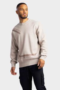 Off The Pitch Direction Jacquard Sweater Heren Sand - Maat XS - Kleur: Sand | Soccerfanshop